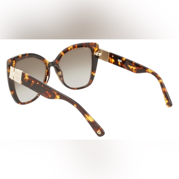 MCM Butterfly Sunglasses with Gradient Grey Lenses, Brown/Tortoise, NWT main image 11
